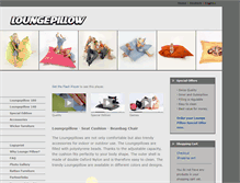 Tablet Screenshot of loungepillow.ch